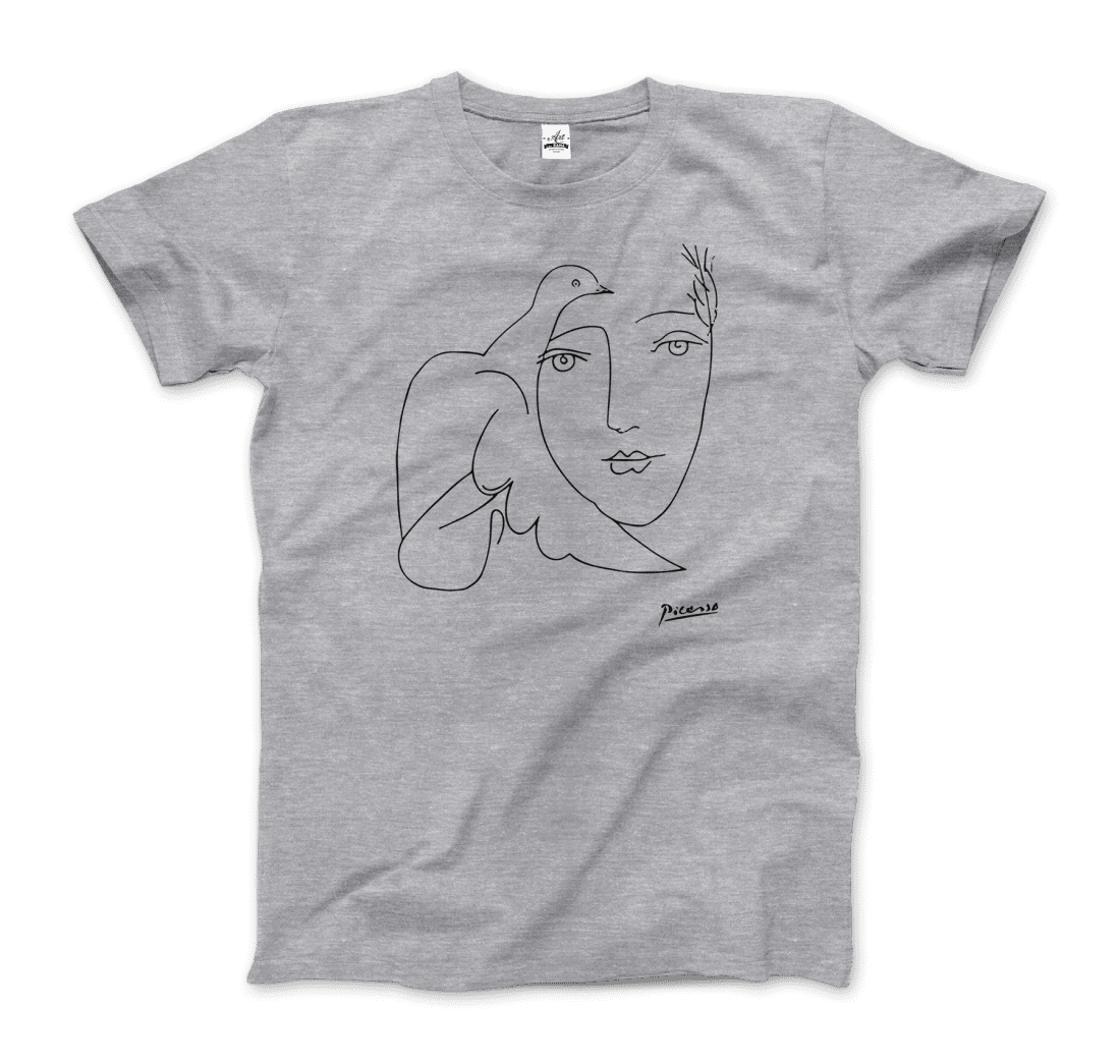 Pablo Picasso Peace (Dove and Face) artwork t-shirt-4