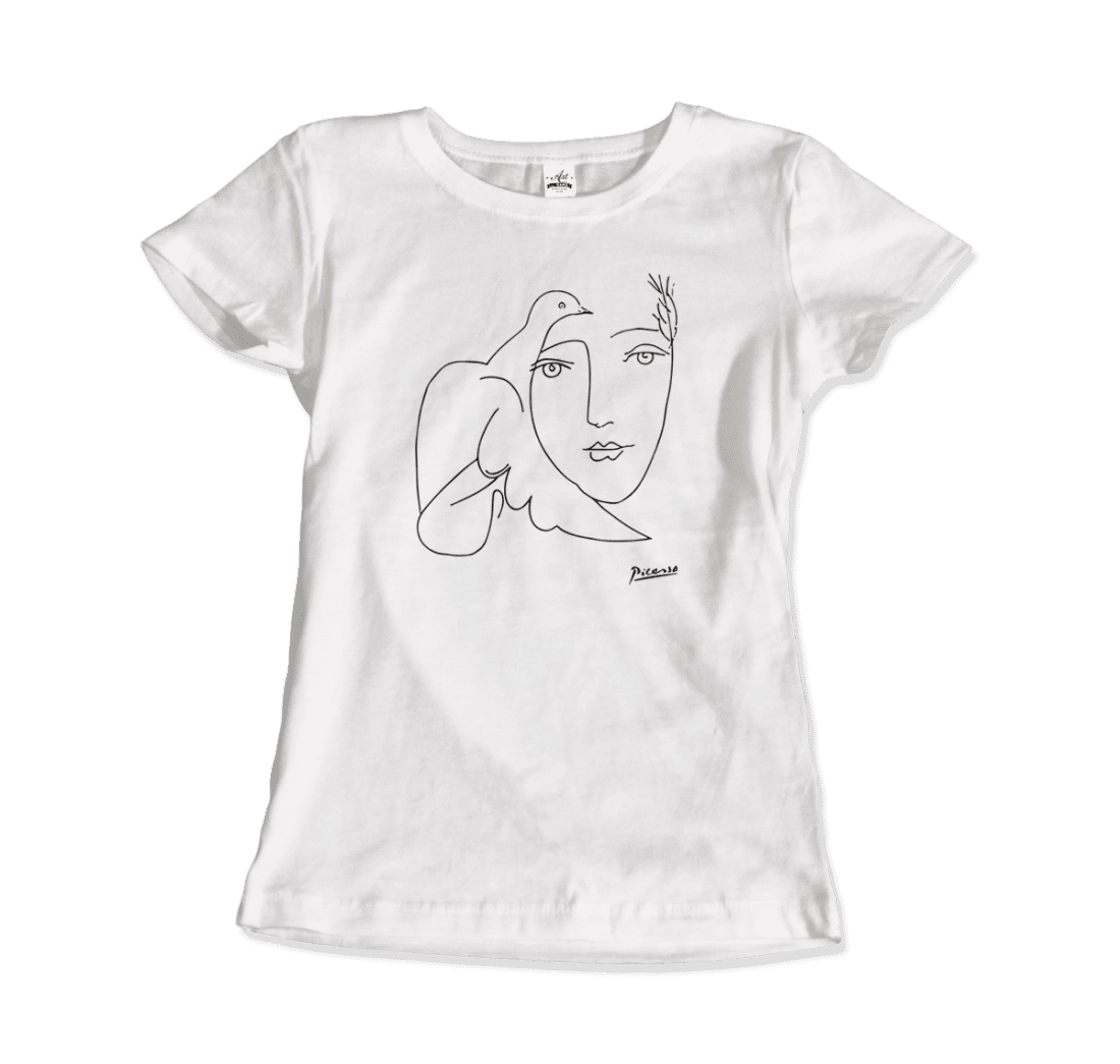 Pablo Picasso Peace (Dove and Face) artwork t-shirt-3