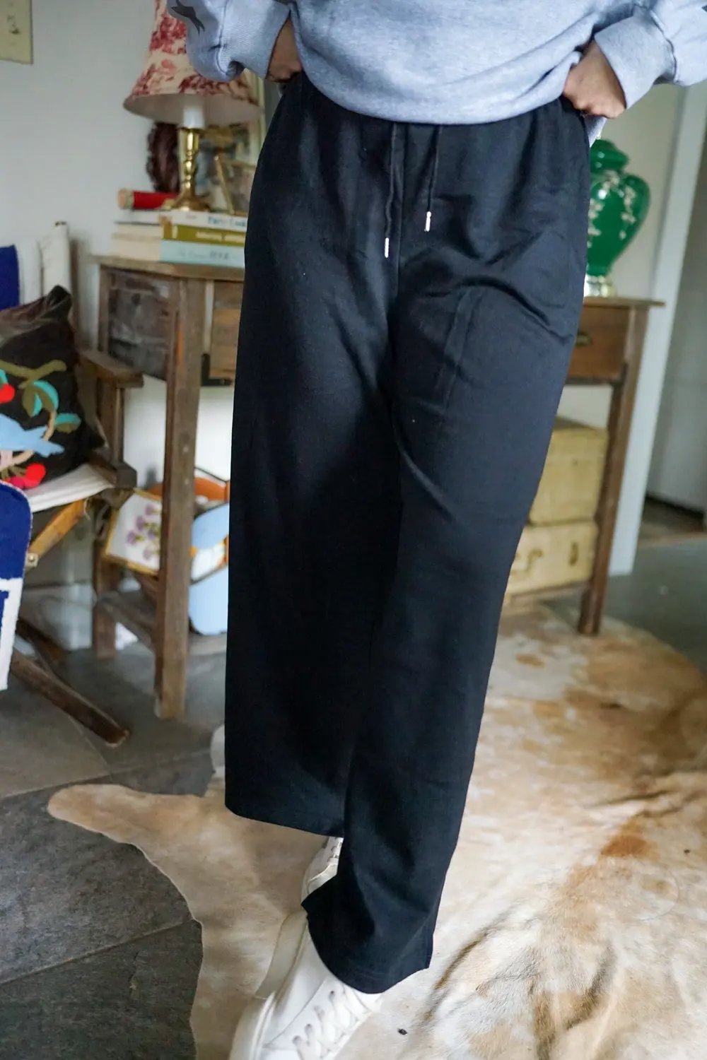 Greta Elastic High Waist Drawstring Sweatpants by Partner Label