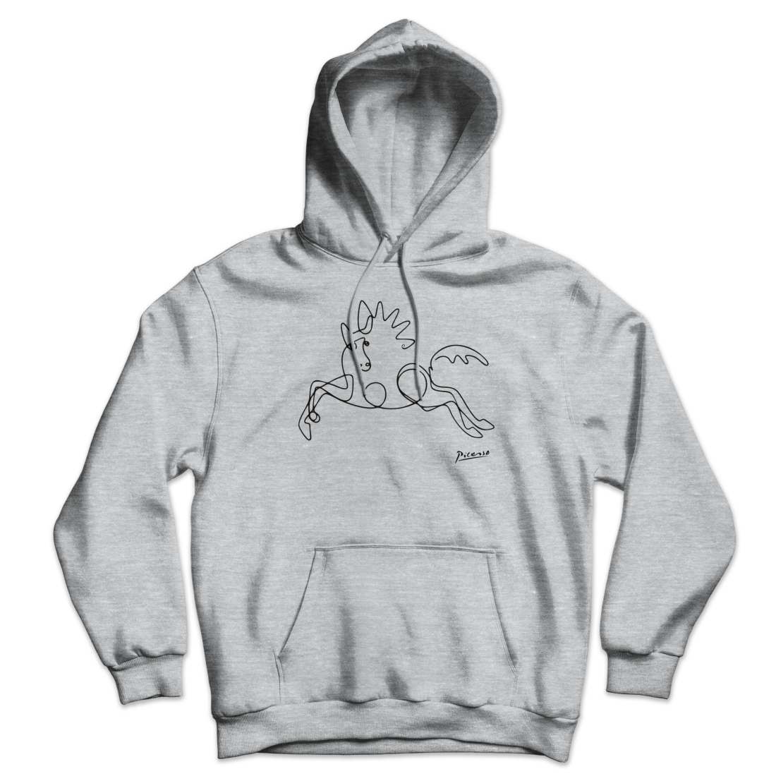 Picasso Horse Line Art Unisex Hoodie-2