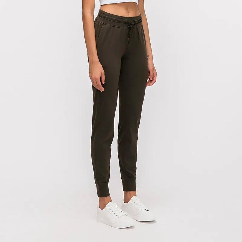 Naked-feel Fabric Workout Sport Joggers Pants Women by Vimost Shop
