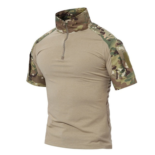 Men Summer T Shirts Airsoft Army Tactical T Shirt Short Sleeve Military Camouflage Cotton Tee Shirts Paintball Clothing-8