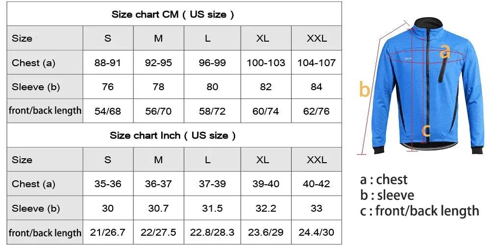 Men Thermal Cycling Jacket Winter Warm Up Fleece Bicycle Clothing Windproof Waterproof Sports Coat MTB Bike Jersey by Vimost Shop