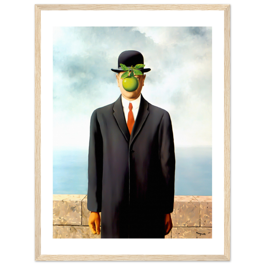 Rene Magritte the Son of Man, 1964 artwork poster-12