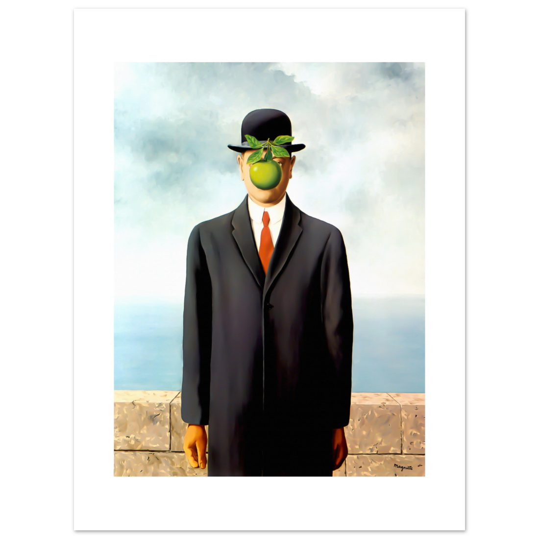Rene Magritte the Son of Man, 1964 artwork poster-10
