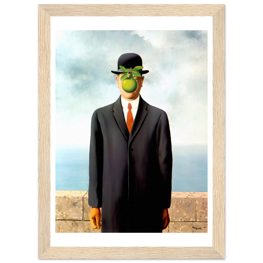 Rene Magritte the Son of Man, 1964 artwork poster-4