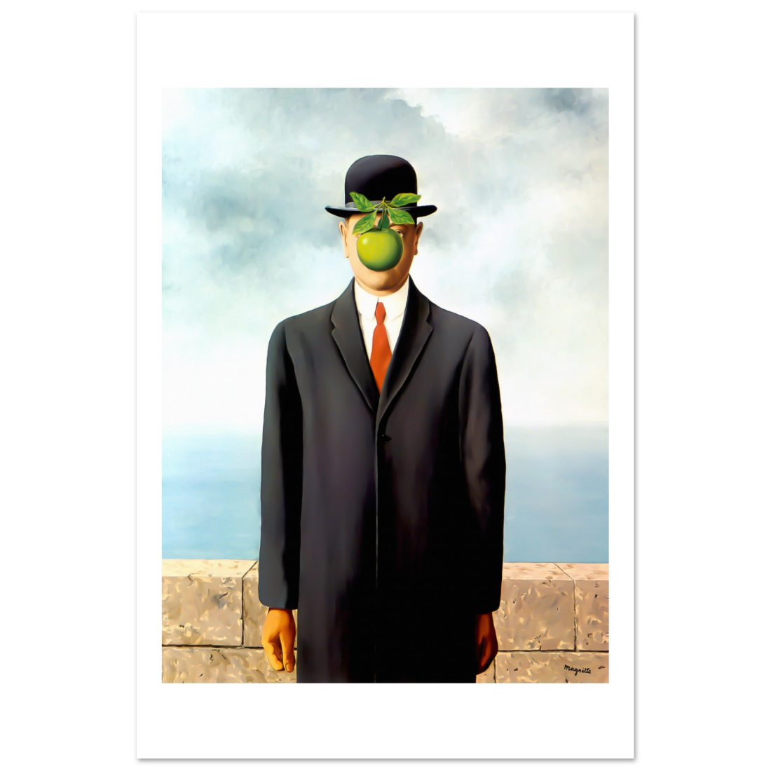 Rene Magritte the Son of Man, 1964 artwork poster-6