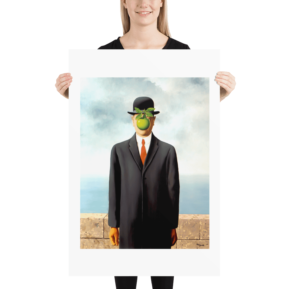 Rene Magritte the Son of Man, 1964 artwork poster-1