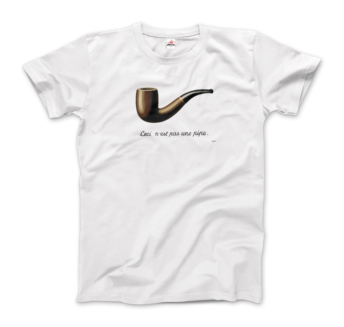 Rene Magritte This is Not a Pipe, 1929 artwork t-shirt-2