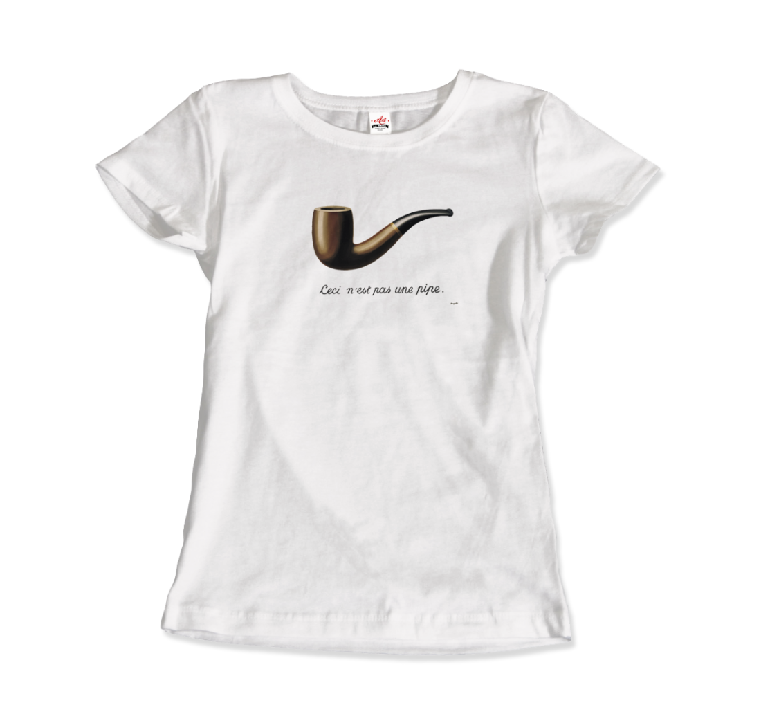 Rene Magritte This is Not a Pipe, 1929 artwork t-shirt-3