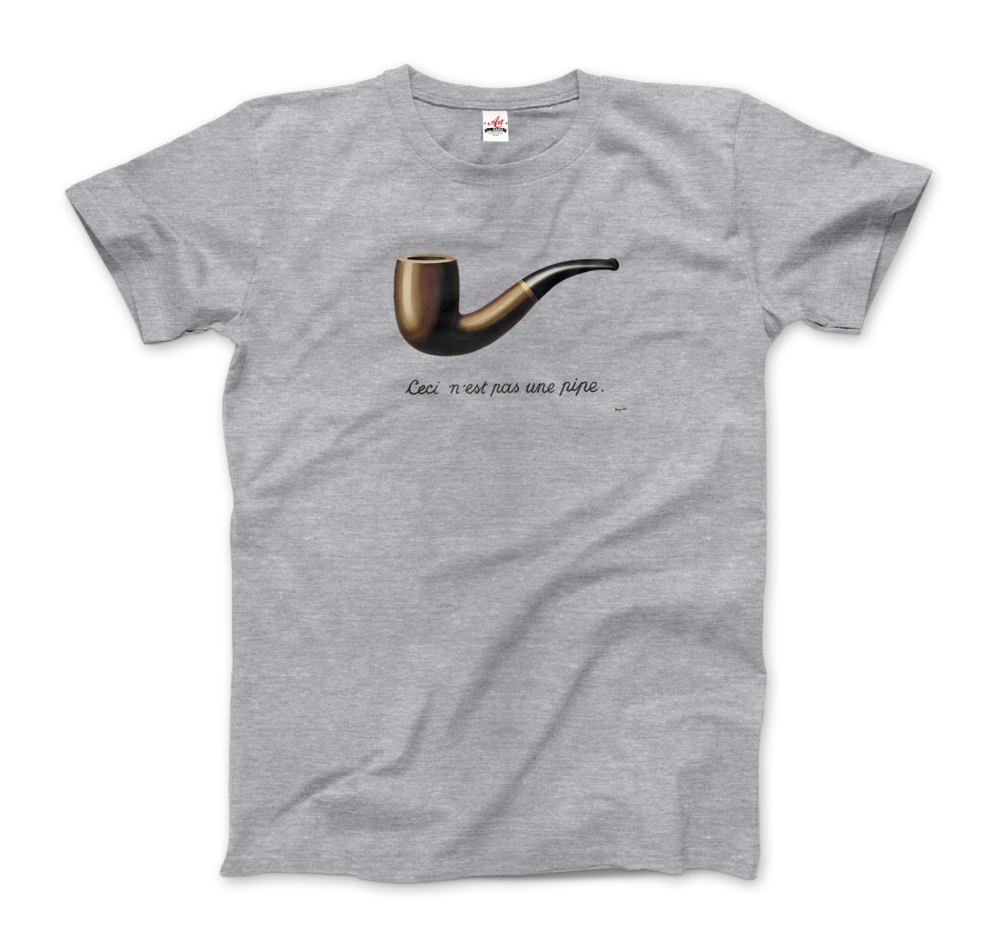 Rene Magritte This is Not a Pipe, 1929 artwork t-shirt-0