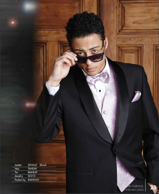 "Seville" Black Tuxedo Jacket Shawl (Separates) by Tux-USA