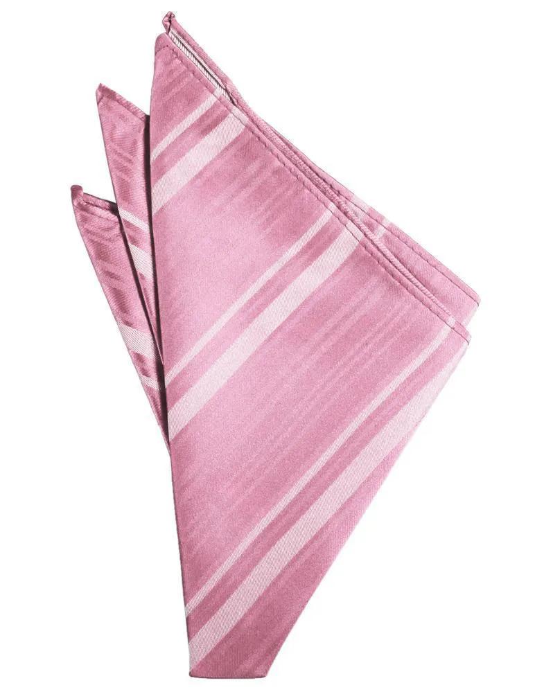 Striped Satin Pocket Square by Tux-USA