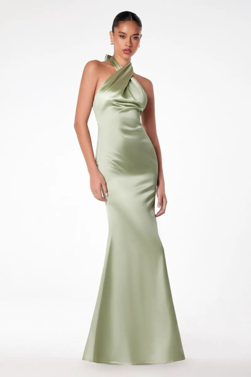 High halter v-neck mermaid dress by Tux-USA