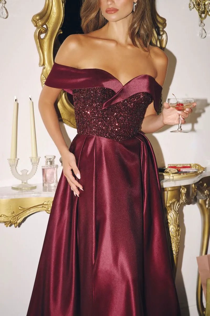 Corset Satin and Leg Slit by Tux-USA