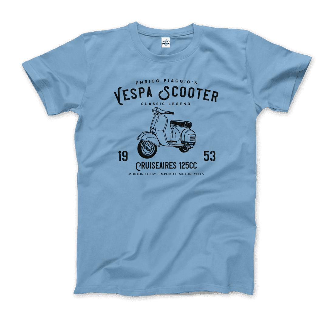 Vintage Piaggio Scooter 1953 125cc t-shirt by Art-O-Rama Shop