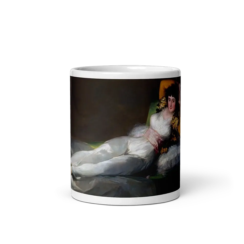 Francisco de Goya, Clothed Maja, 1805 artwork mug-0