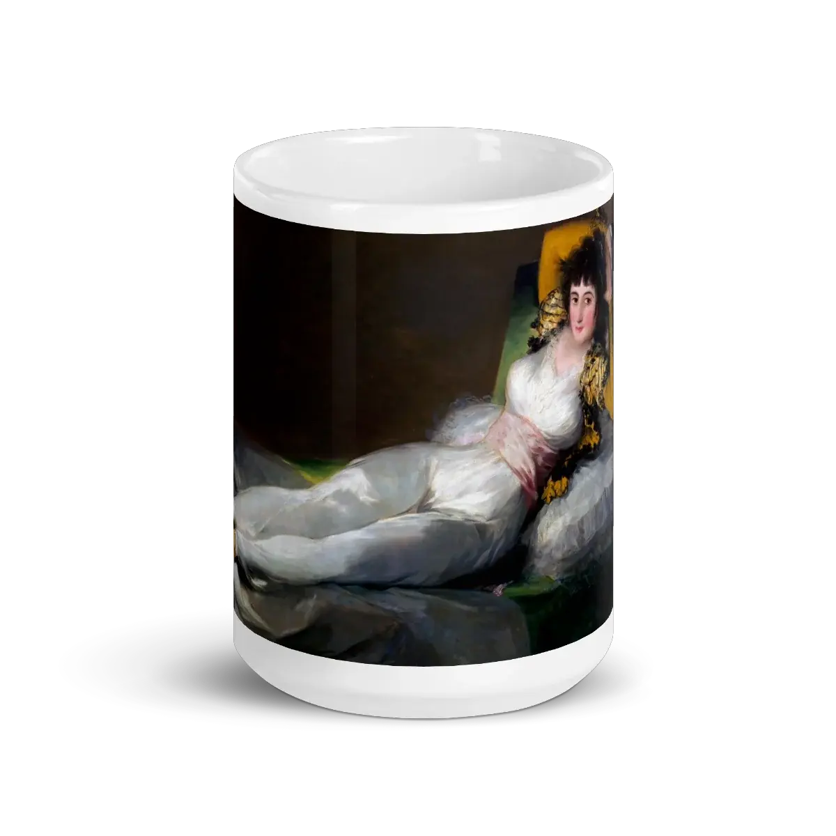 Francisco de Goya, Clothed Maja, 1805 artwork mug-4