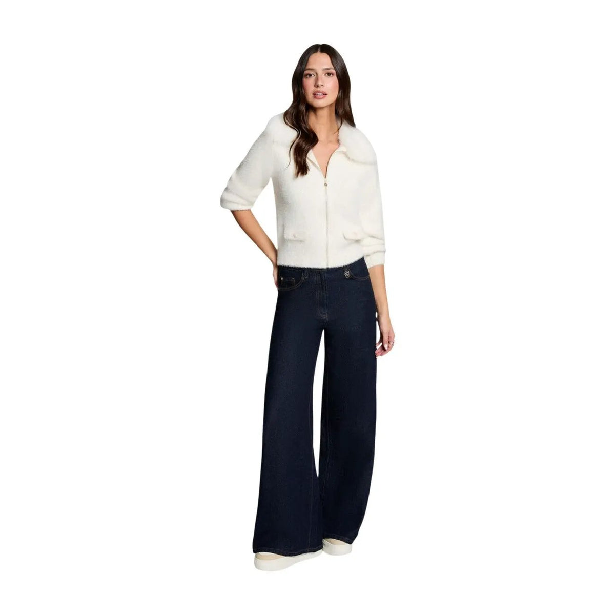 Morgan de Toi Women's White Gilet