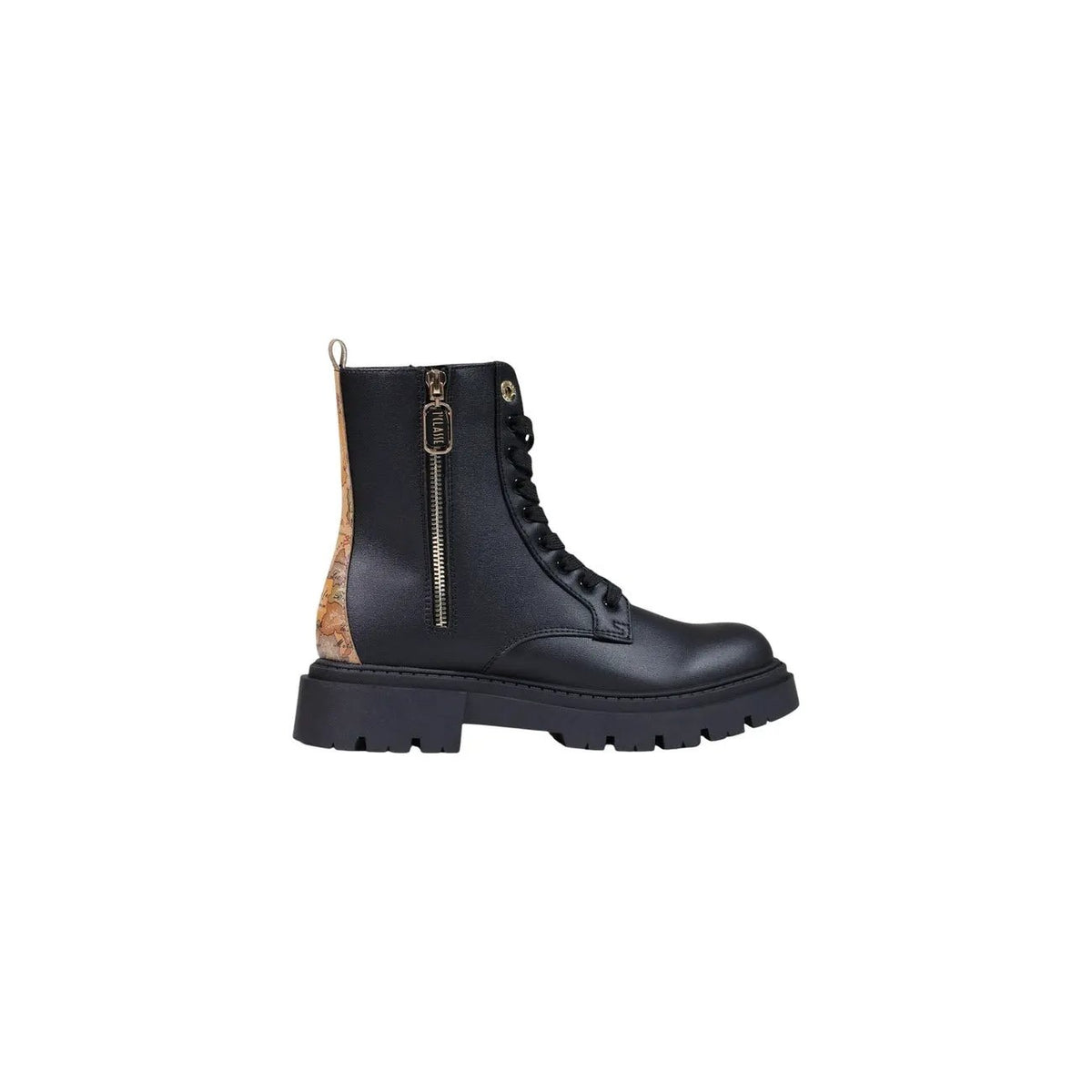 Alviero Martini Prima Classe Women's Black Faux Leather Boots