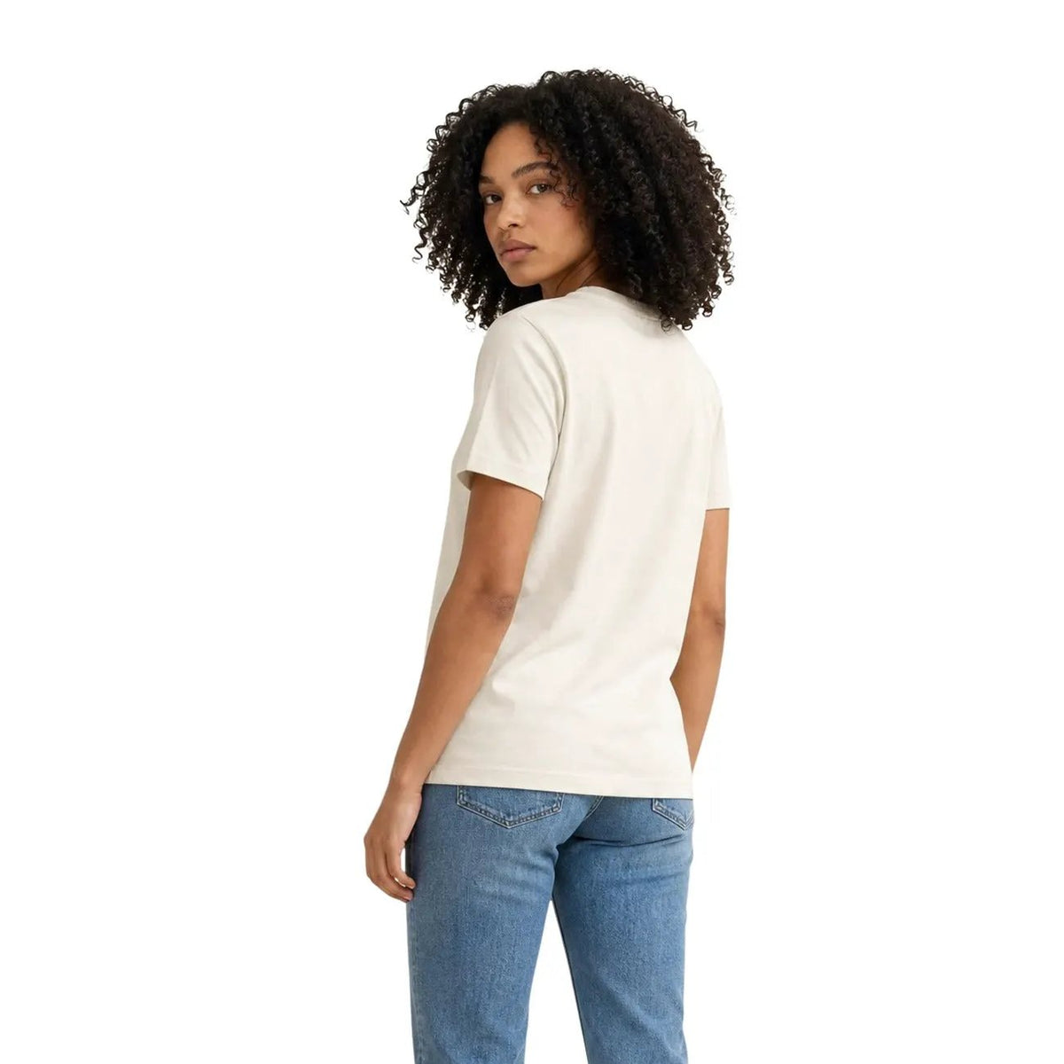 Calvin Klein Jeans Women's White Cotton T-Shirt