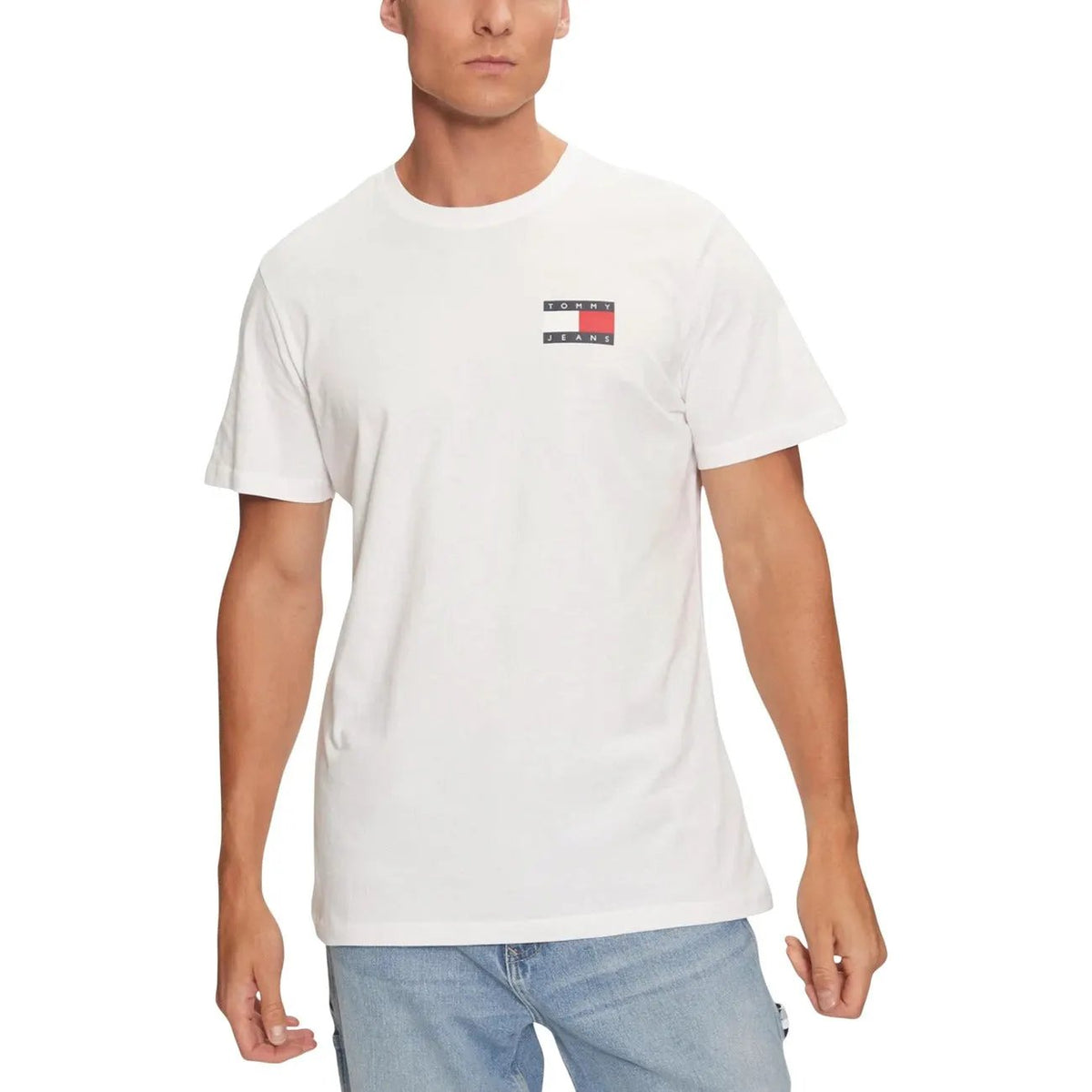 Tommy Hilfiger Jeans Men's Black Printed Cotton T-Shirt