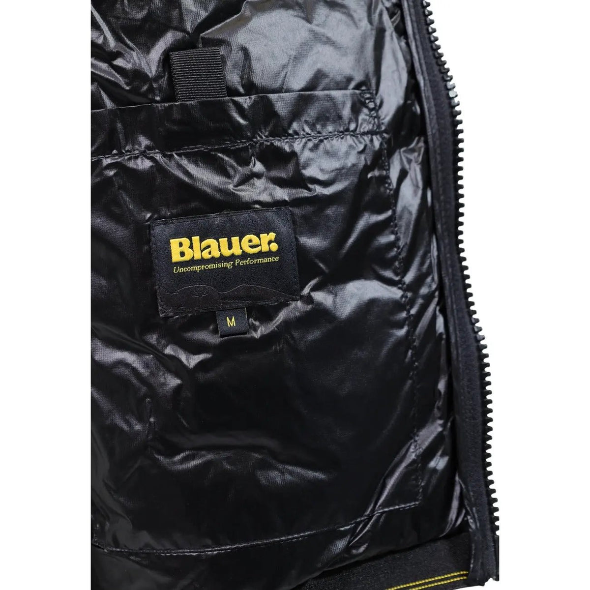 Blauer Men's Black Wave Hooded Jacket