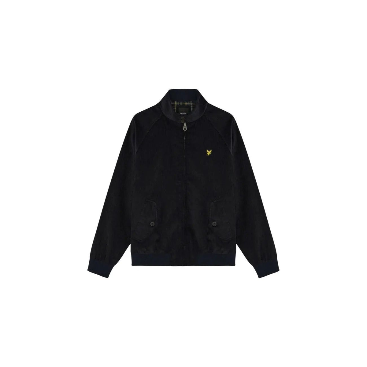 Lyle & Scott Men's Blue Corduroy Harrington Jacket