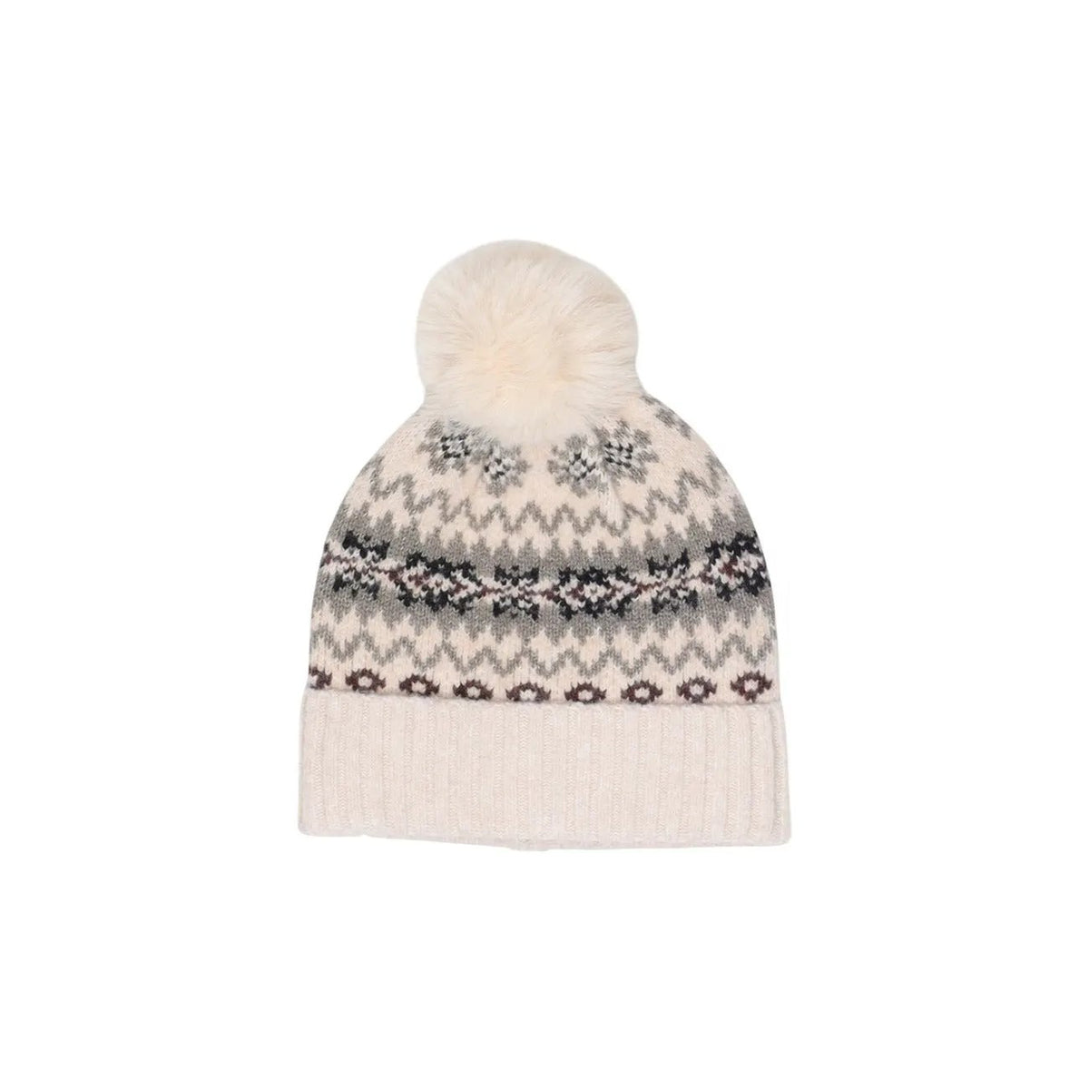 Pieces Women's Annie Beige Knit Hood
