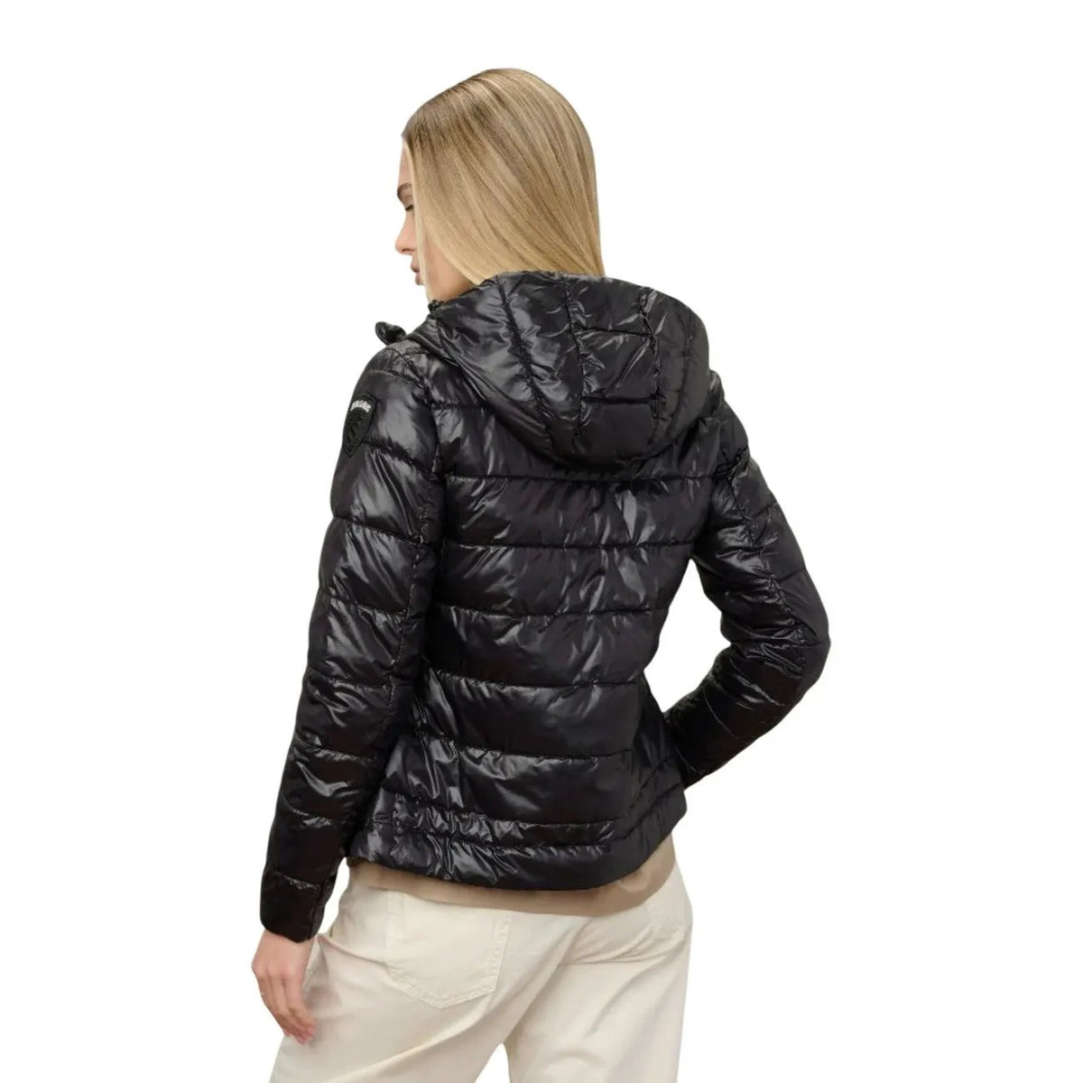 Blauer Women's Caroll Black Nylon Hooded Jacket