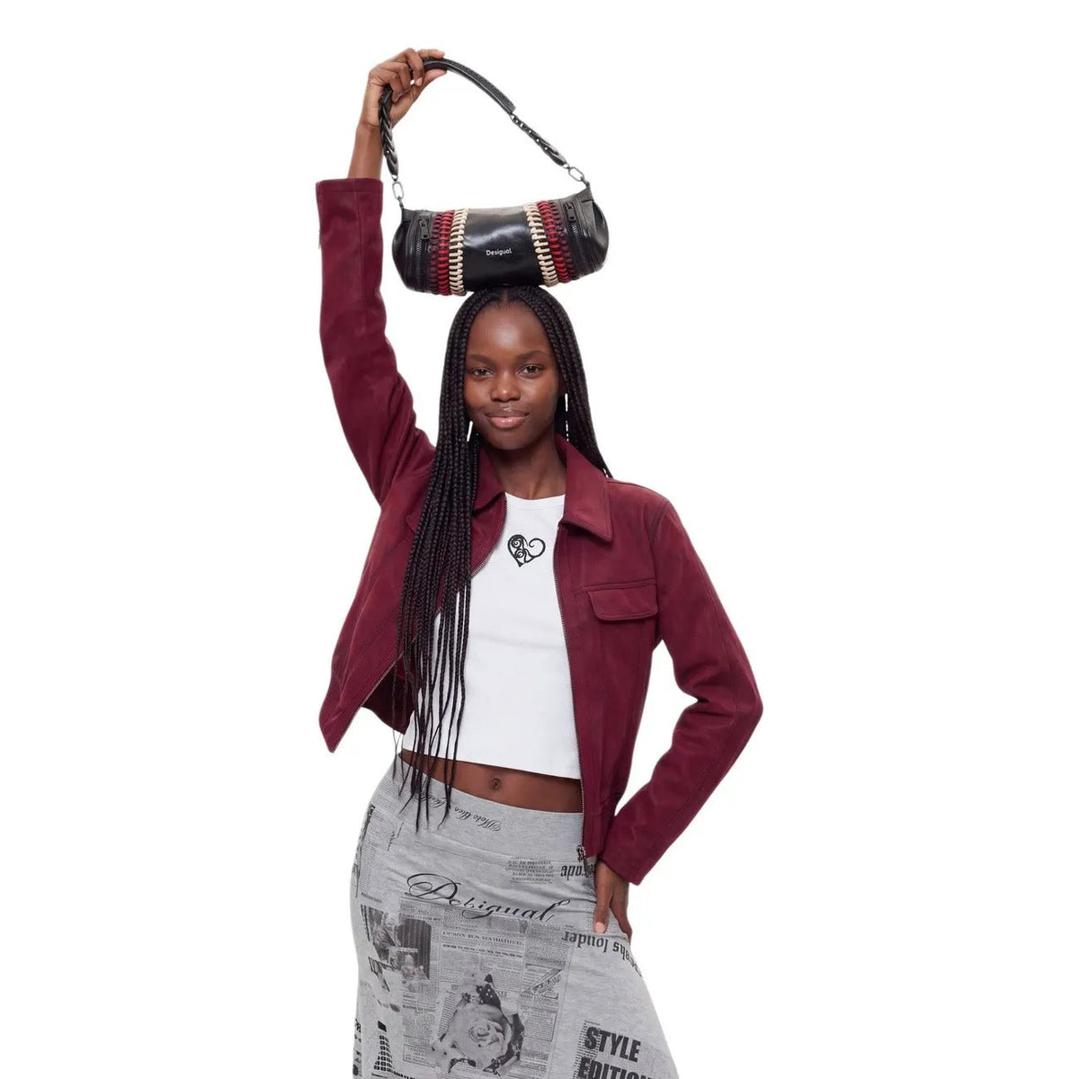 Desigual Women's Sonique Zarauz Black Faux Leather Handbag