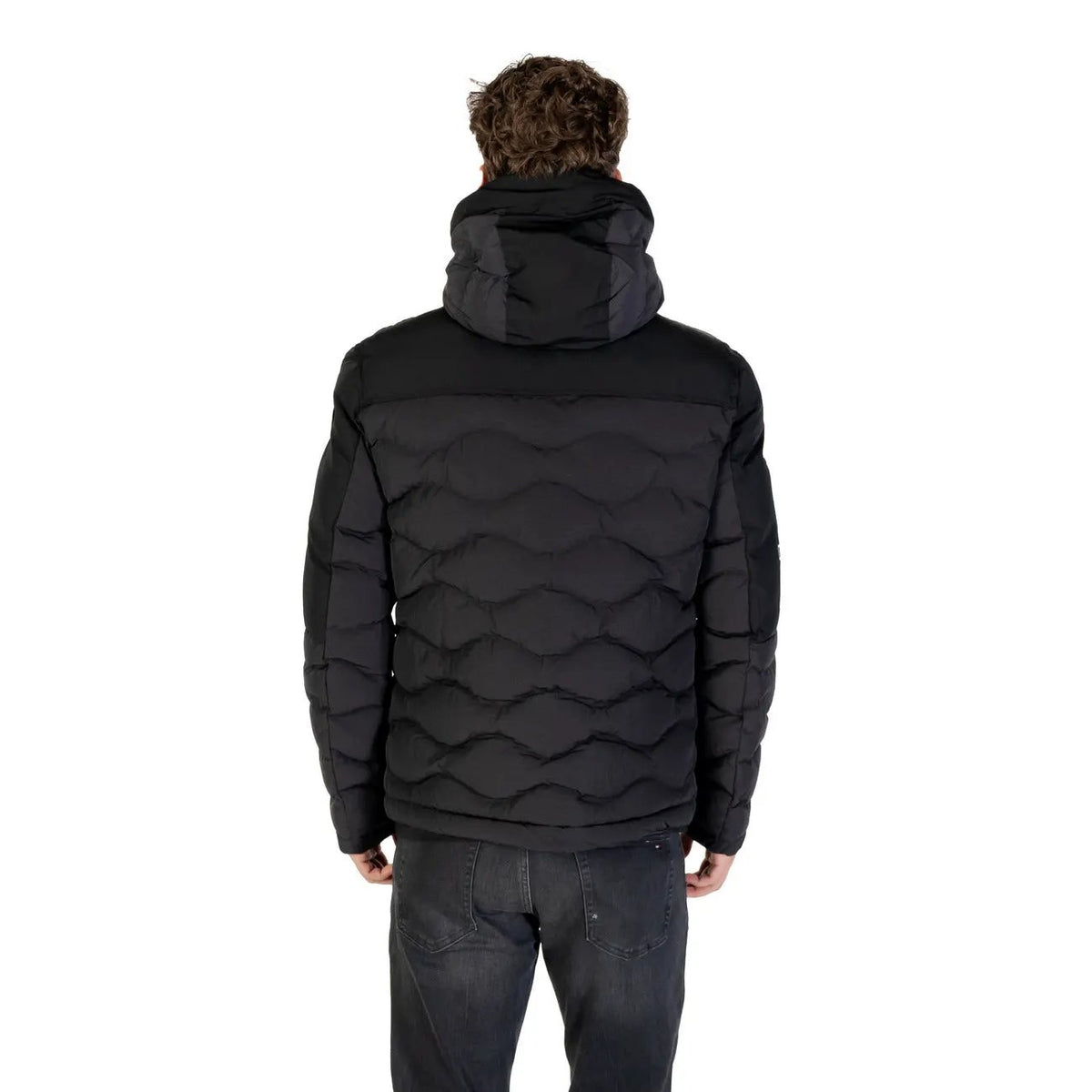 Blauer Men's Black Hooded Jacket