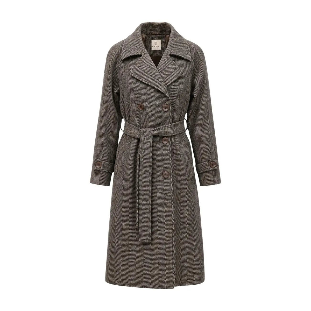 Choral Women's Brown Wool Coat