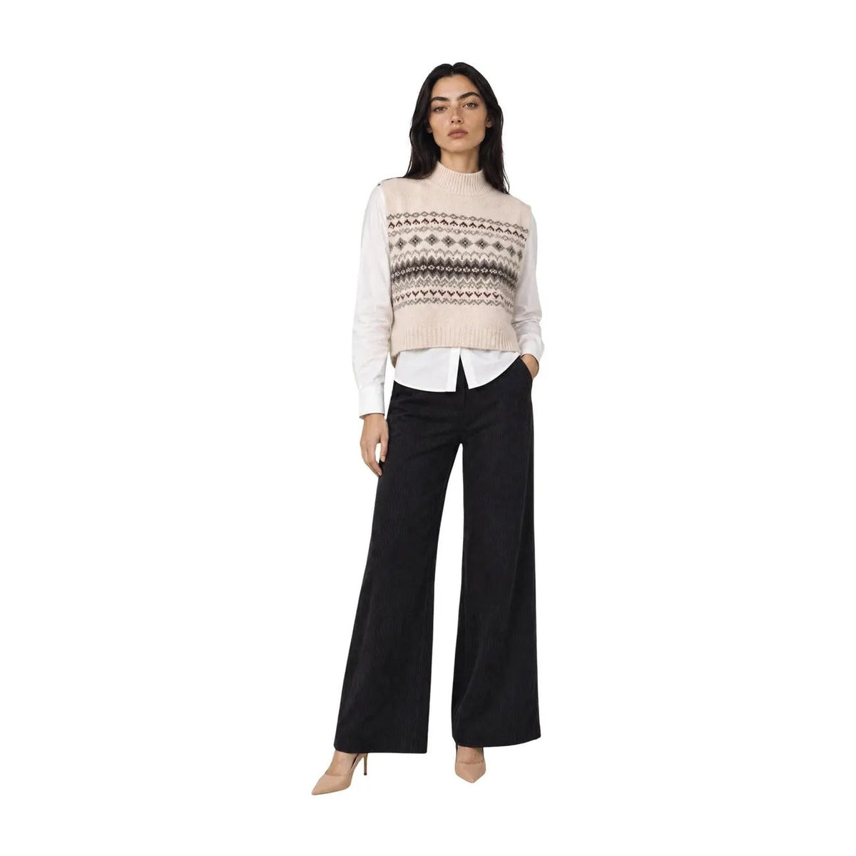 Pieces Women's Annie White Knit Neck Warmer