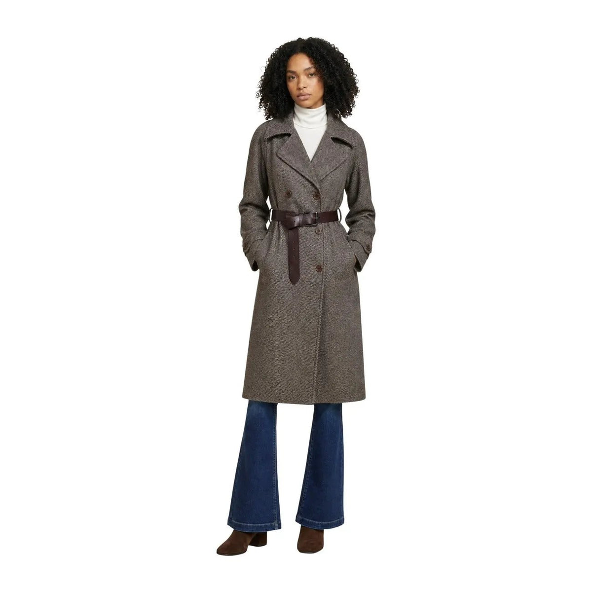 Choral Women's Brown Wool Coat