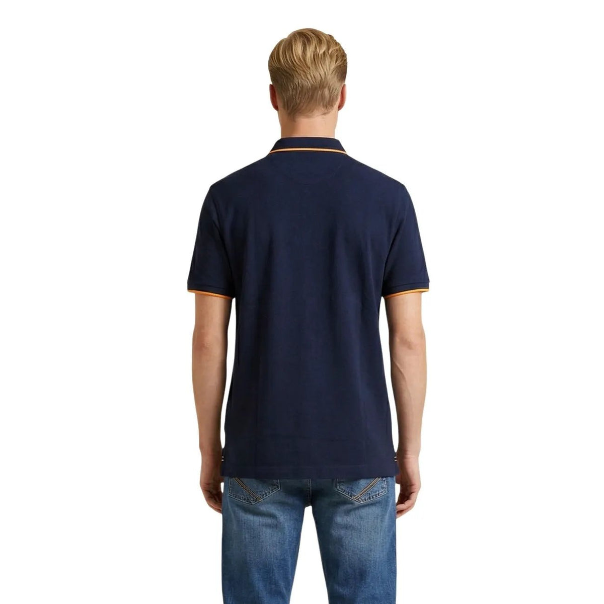 U.S. Polo Assn. Men's Blue Cotton Polo Shirt