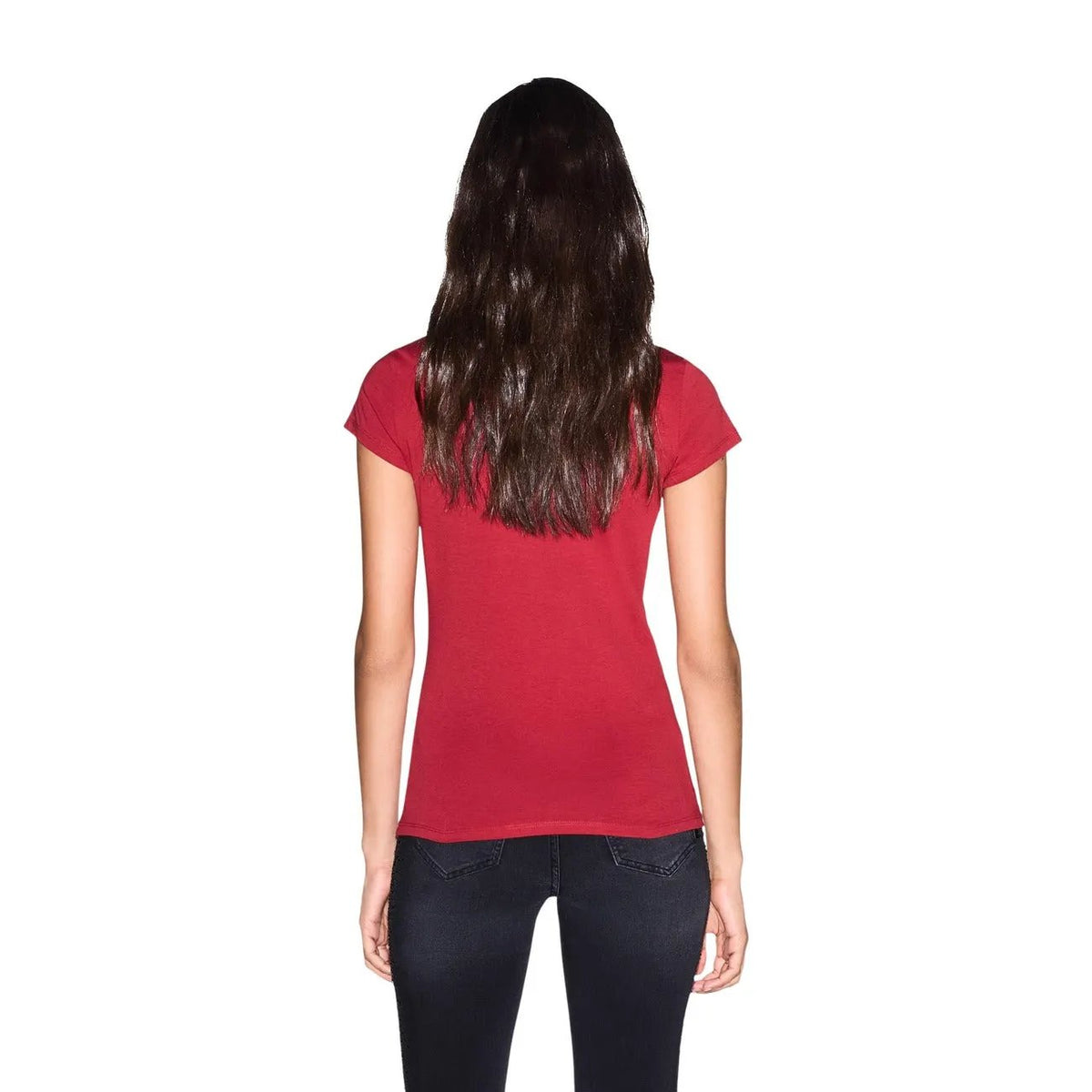 Armani Exchange Women's Red Cotton T-Shirt