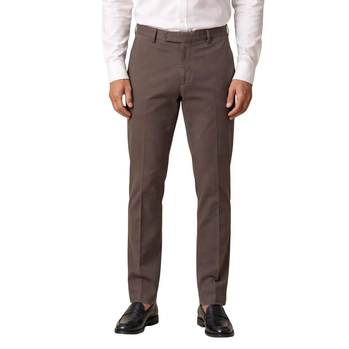 Borghese Men's Cornelio Brown Chino Trousers