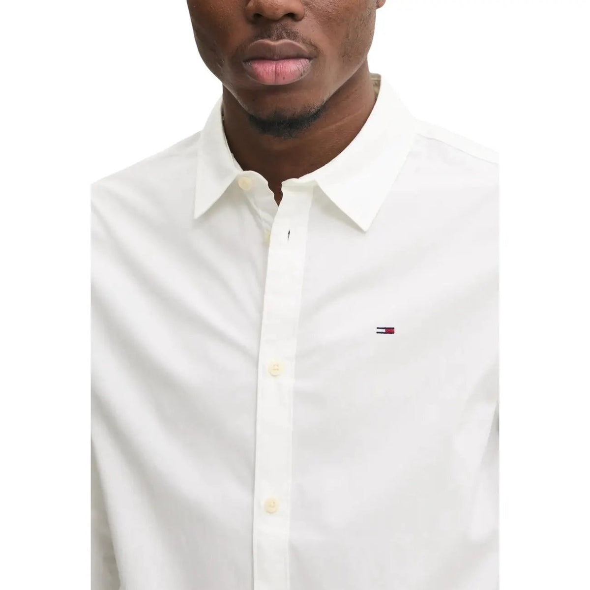 Tommy Hilfiger Men's White Cotton Shirt