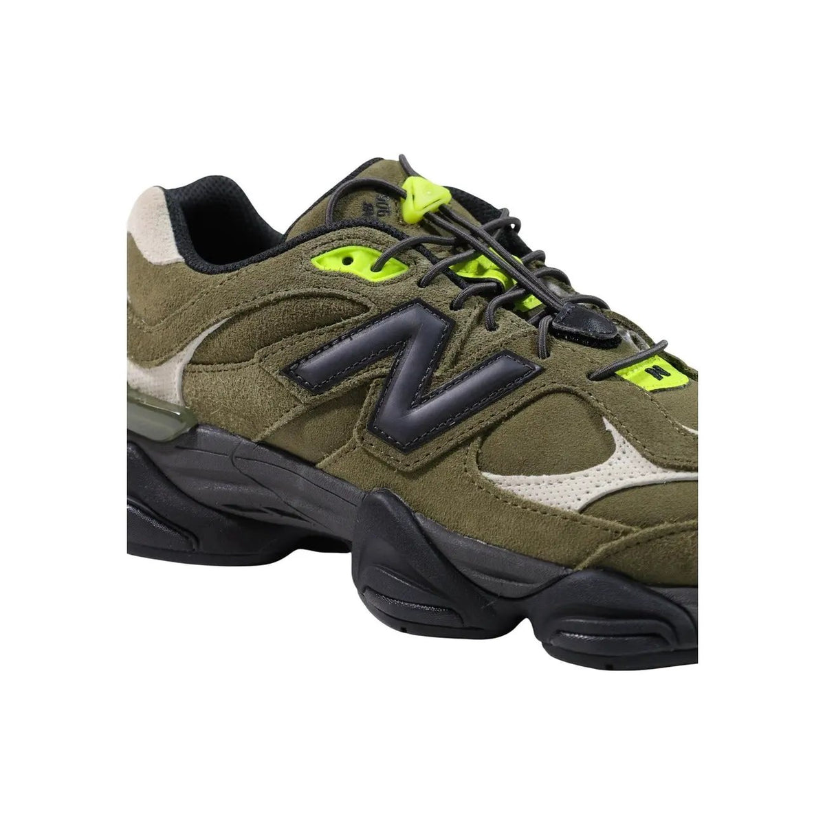 New Balance Men's 9060 Green Leather Sneakers
