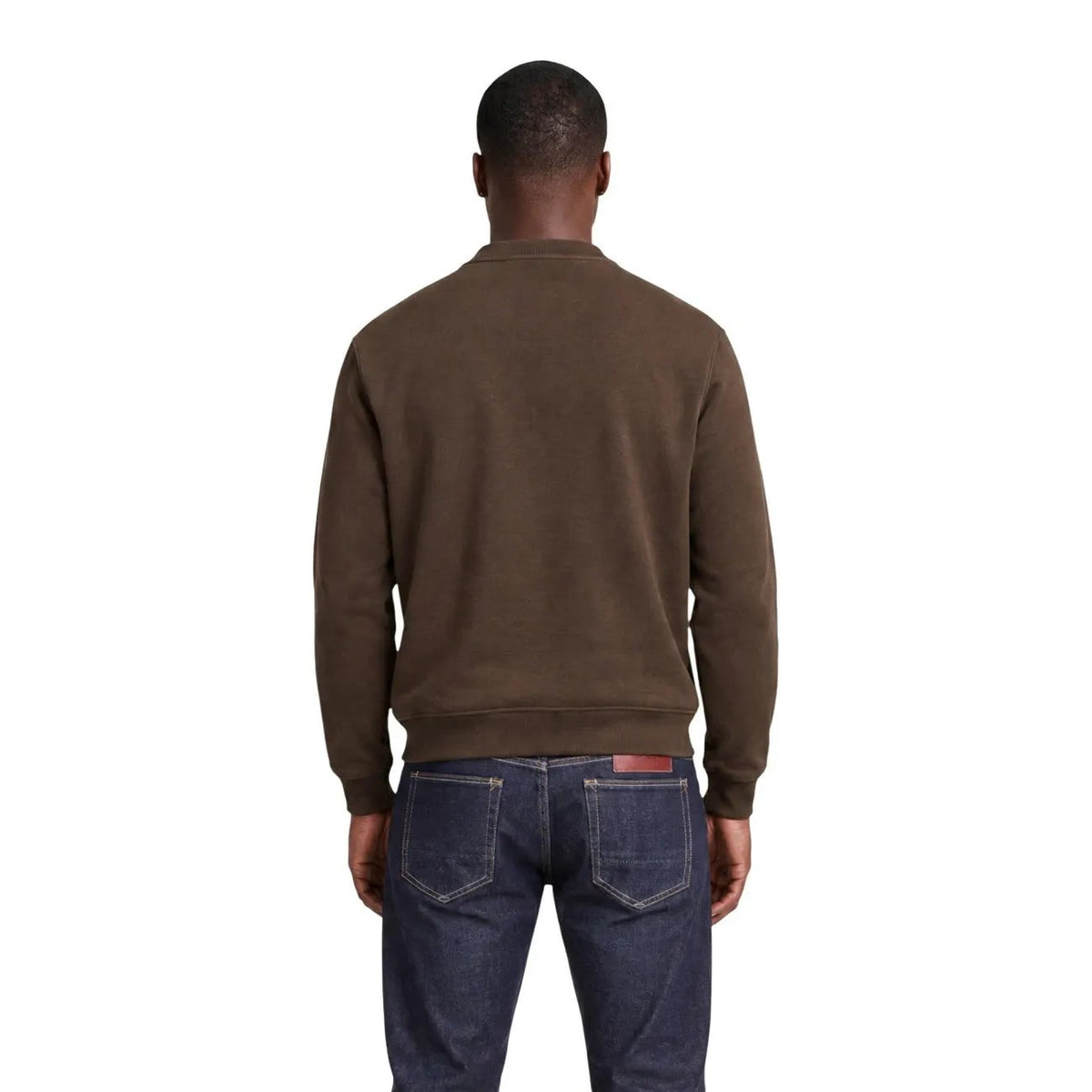 Lyle & Scott Men's Brown Brushed Back Cotton Sweatshirt