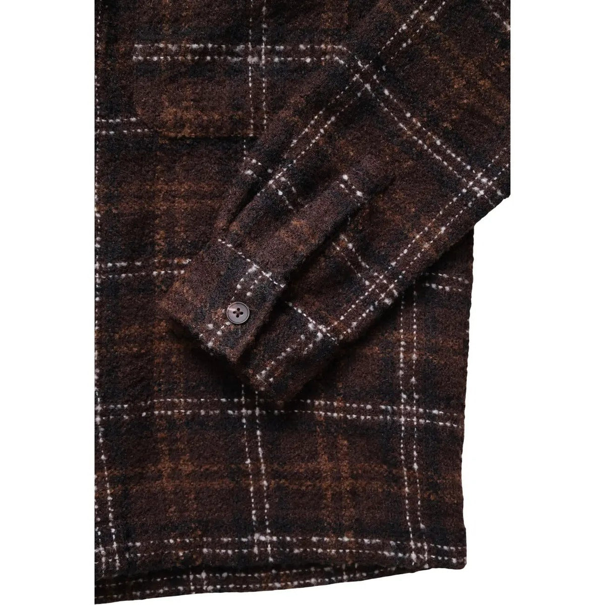 Only & Sons Men's Luigi Brown Boucle Overshirt