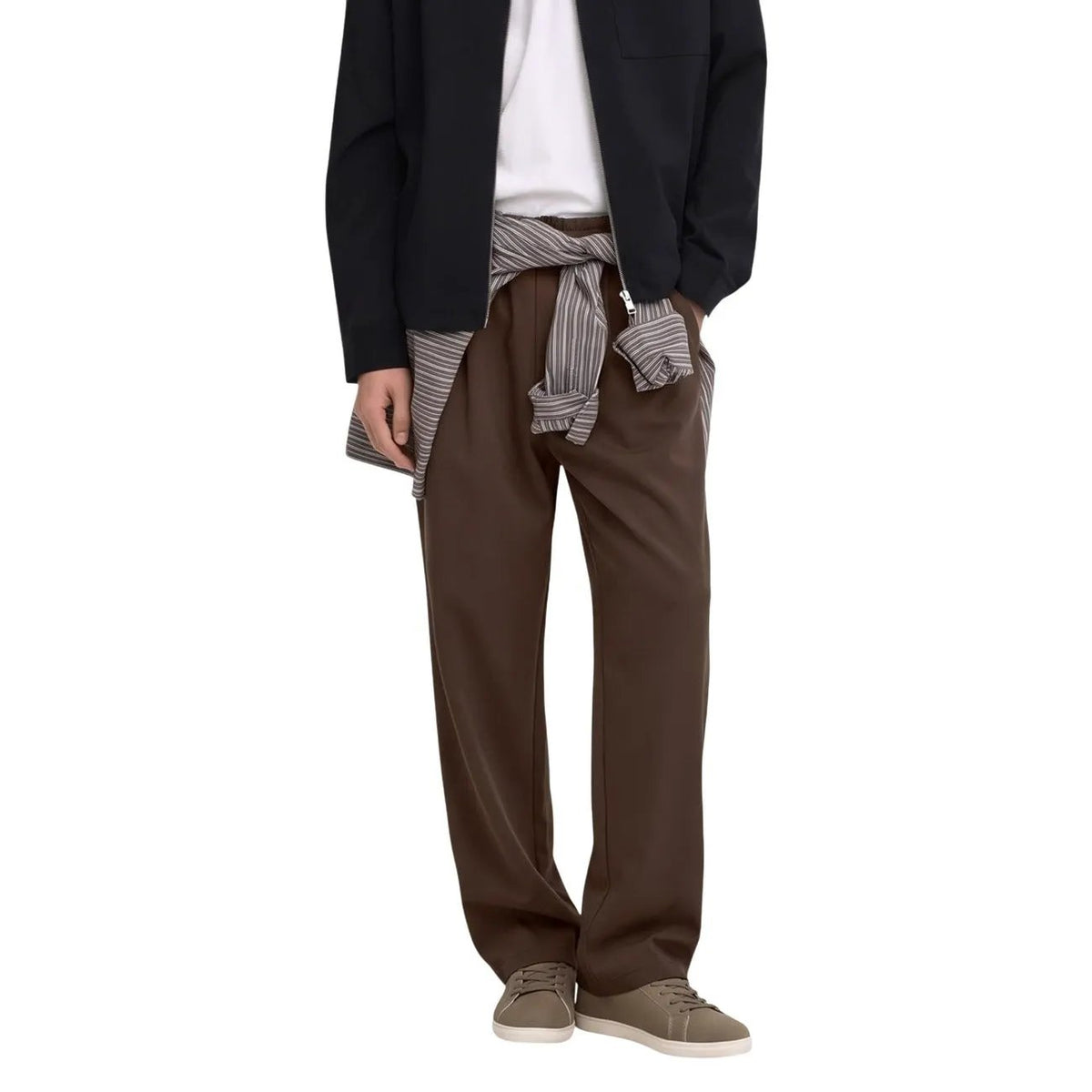 Only & Sons Men's Will Brown Loose Trousers