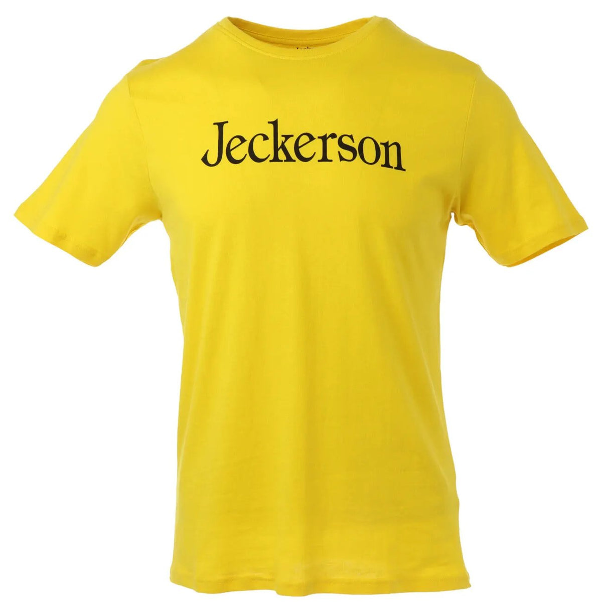 Jeckerson Men's Yellow Cotton T-Shirt