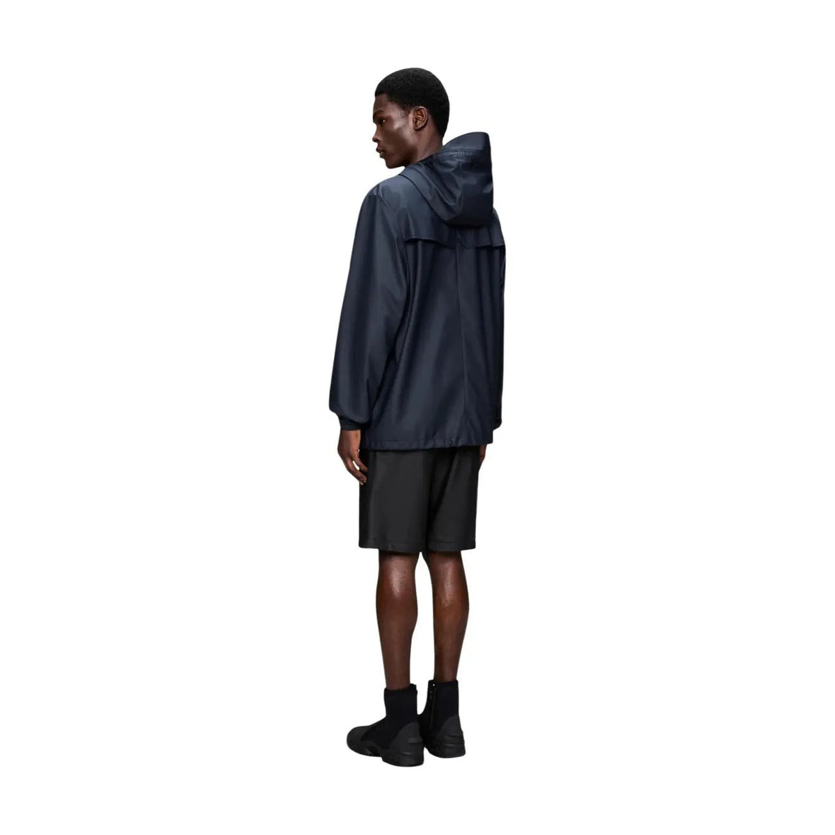Rains Men's Storm Breaker Blue Hooded Jacket