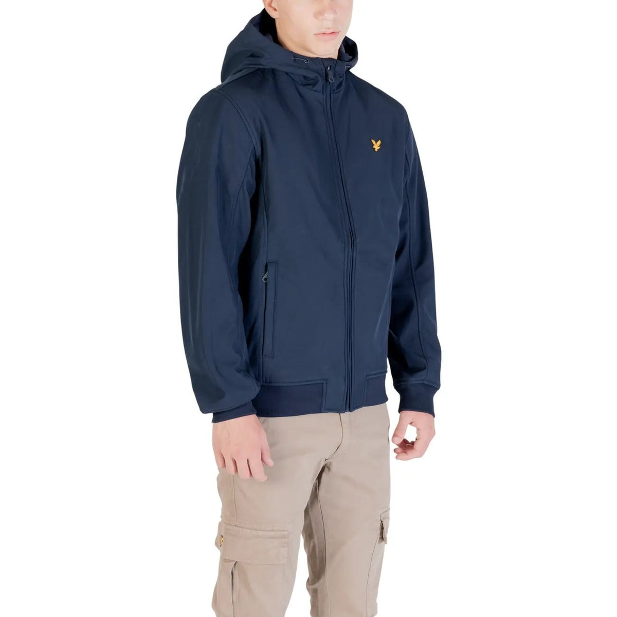 Lyle & Scott Men's Blue Fleece Back Softshell Jacket
