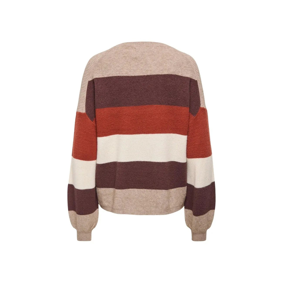 Only Women's Atia Beige Striped Sweater
