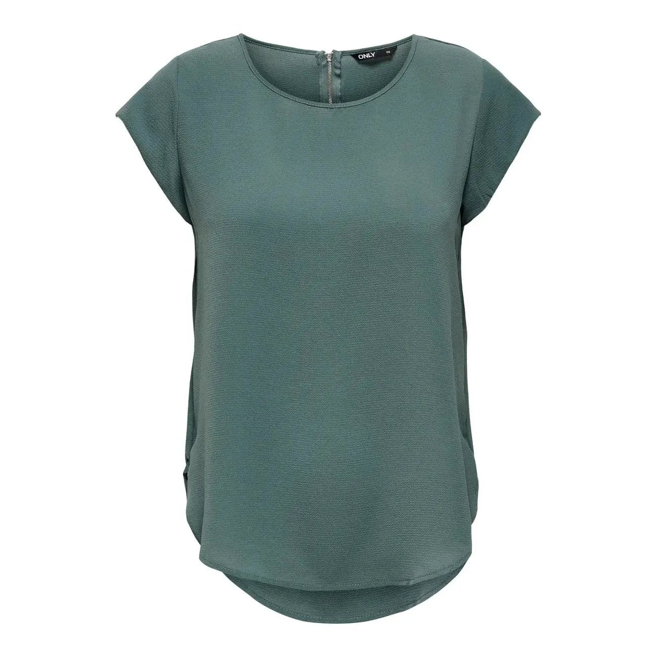 Only Women Black Blouse Trendsetting Short Sleeve Stretch Design Top by Only