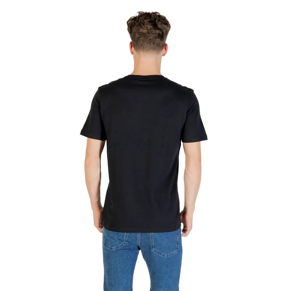 Boss Men's Black Cotton T-Shirt