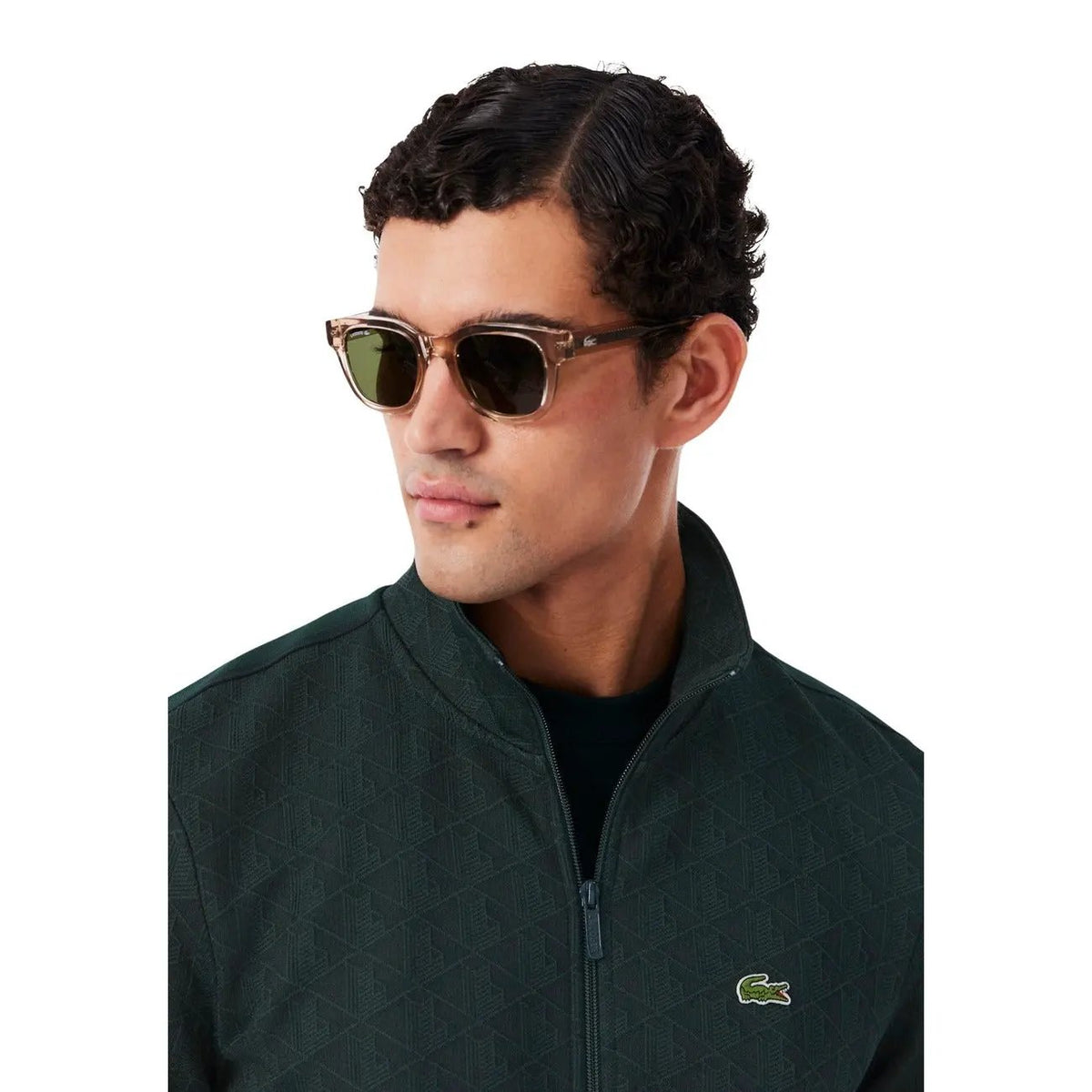 Lacoste Men's Green Cotton Hoodie